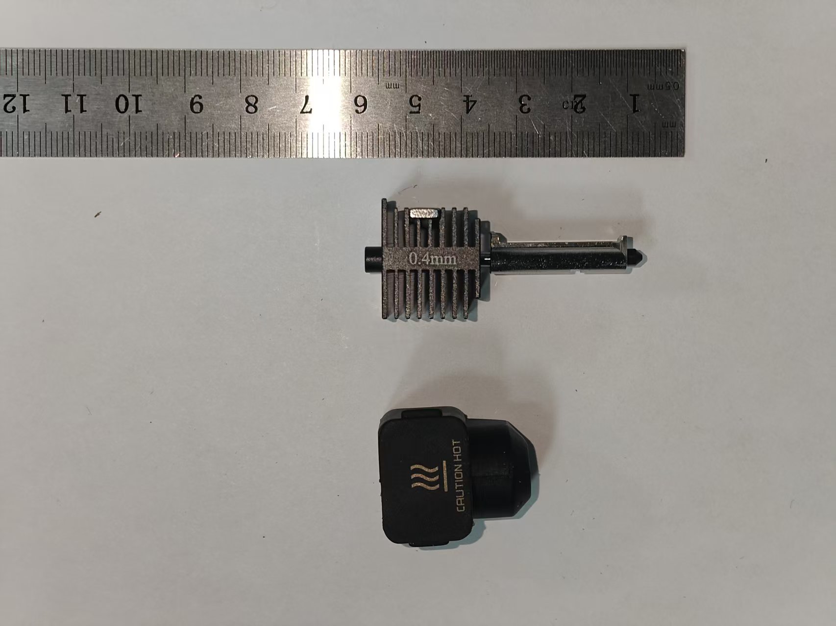 ArmodTech 0.4 mm hotend with its removable silicone cover